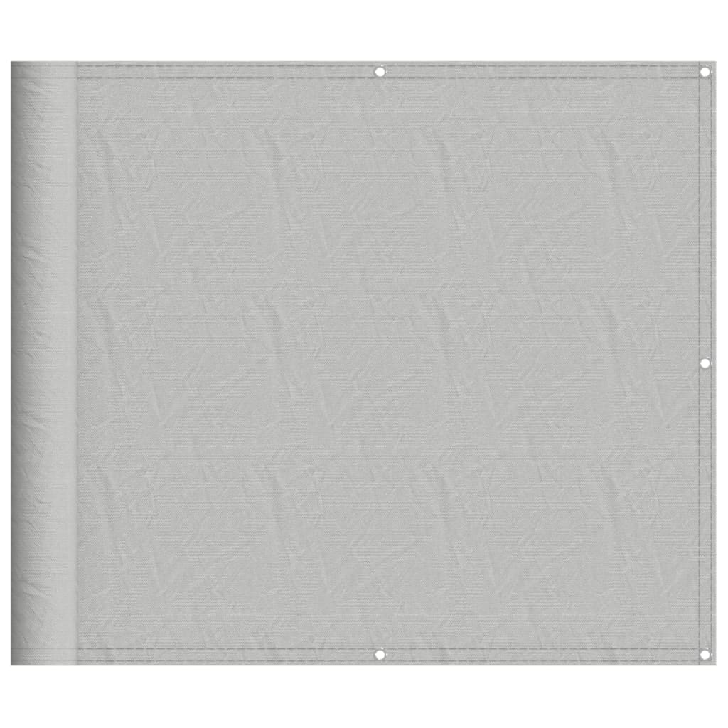Obrazovka balkonu Vidaxl 90x600 cm 100% Oxford Polyester Light Grey