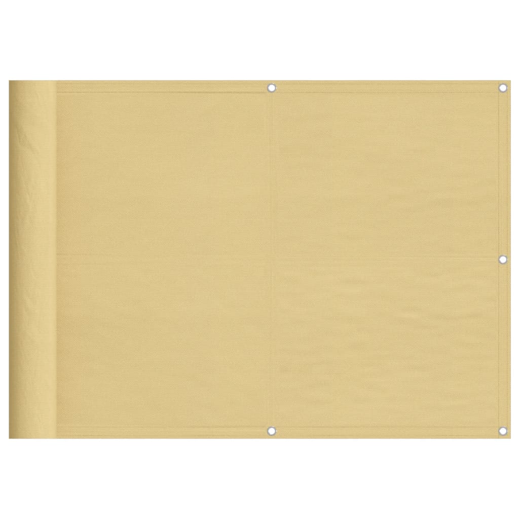 Vidaxl balkongskärm 75x500 cm 100% Oxford Polyester Sand -färgad