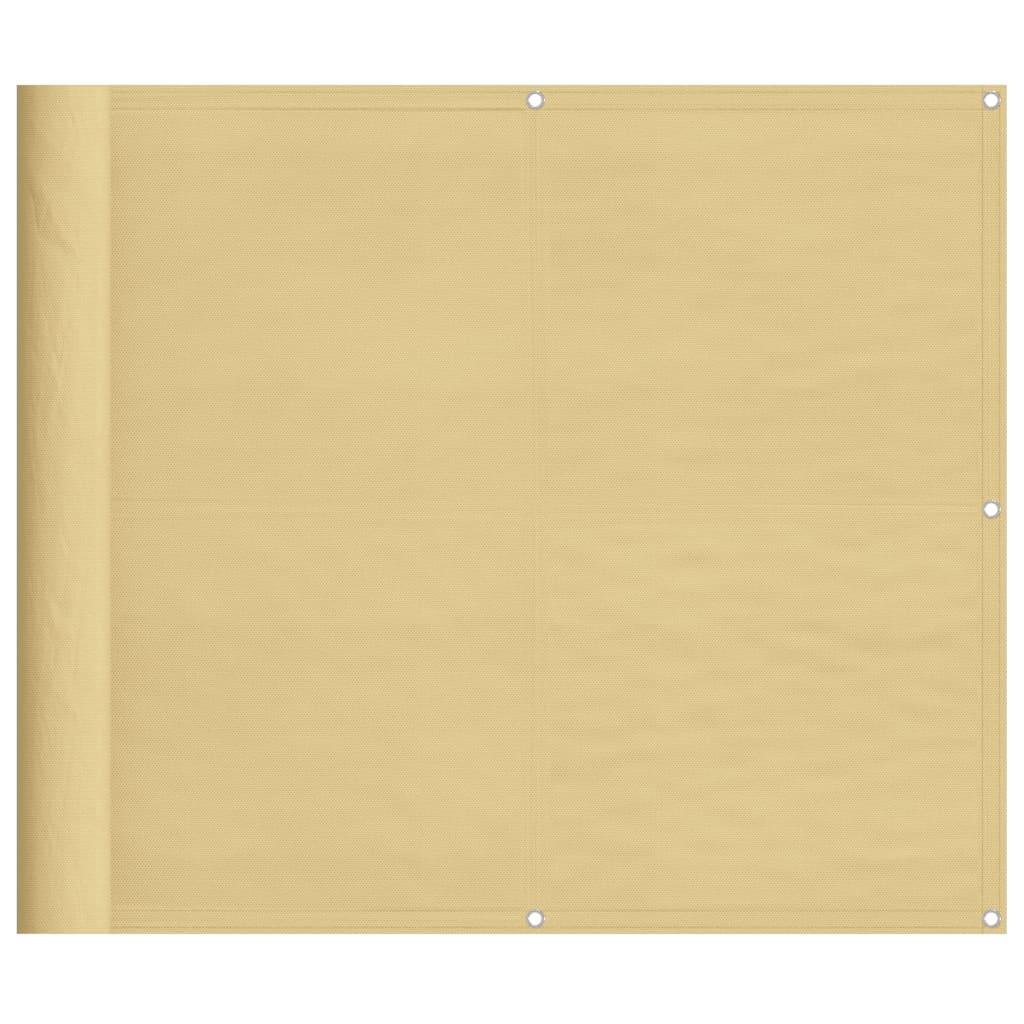 Obrazovka balkonu Vidaxl 90x500 cm 100% Oxford Polyester písek -