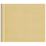 Ekran balkonowy Vidaxl 90x600 cm 100% Oxford poliesterowy piasek piaskowy
