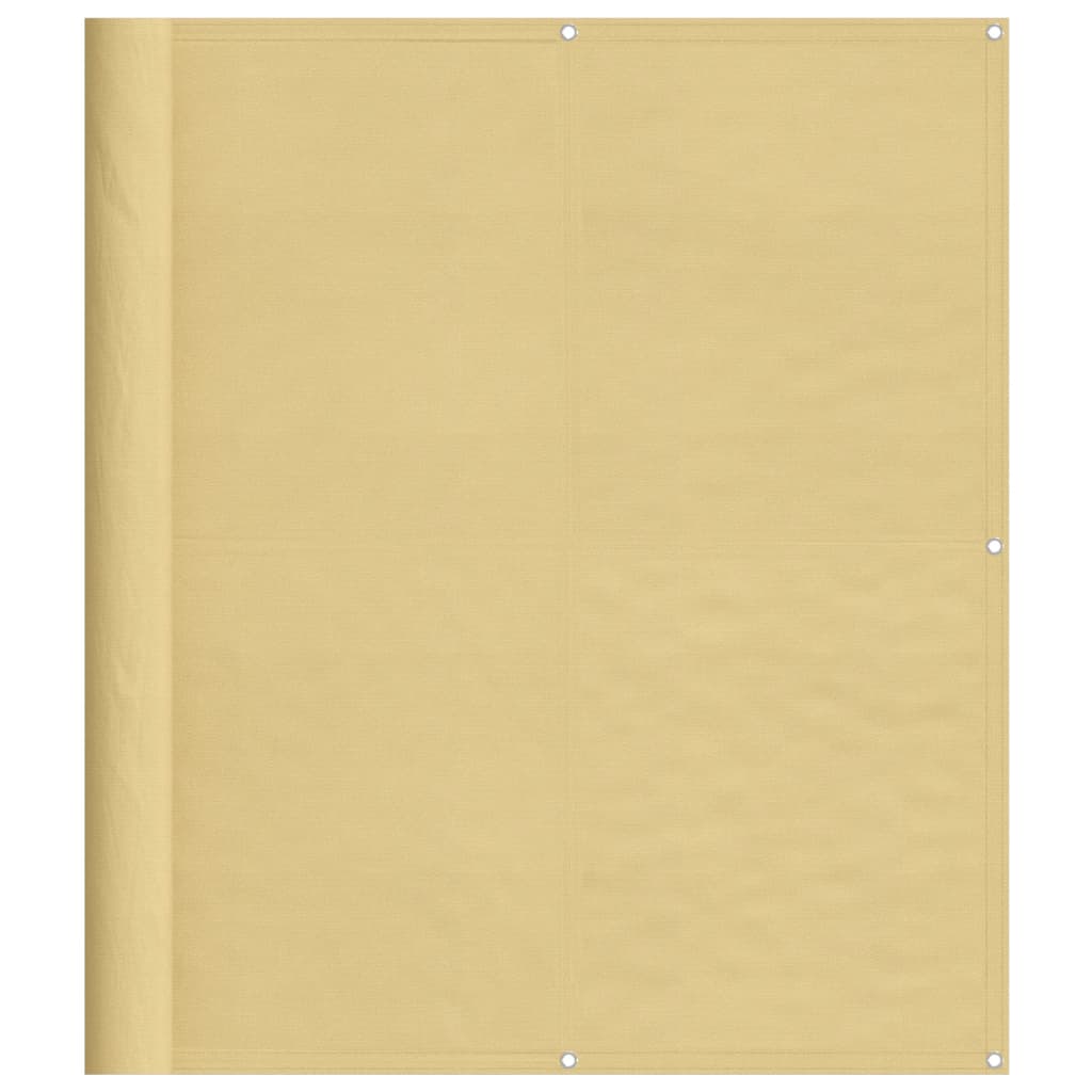 Vidaxl balkonscherm 120x400 cm 100% oxford polyester zandkleurig