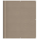 Écran de balcon Vidaxl 120x800 cm 100% Oxford Polyester Taupe