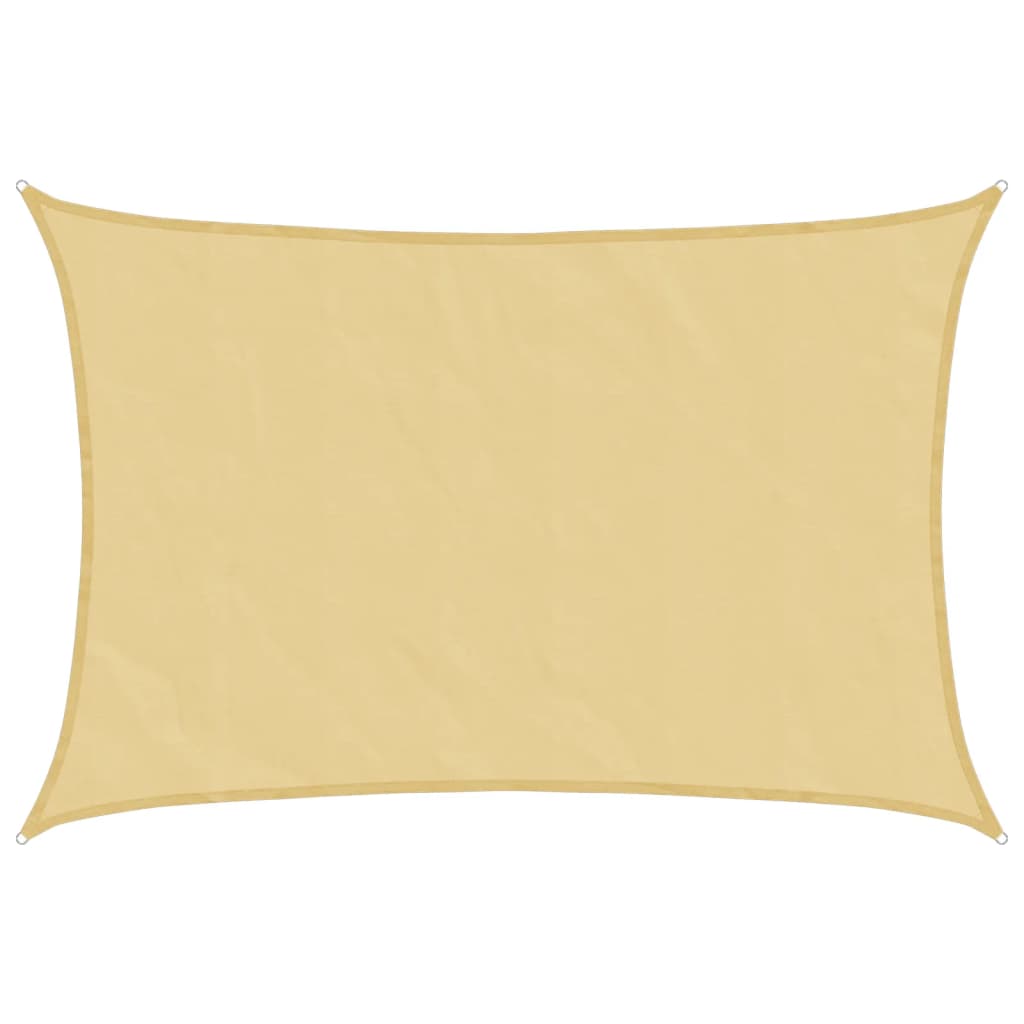 Vidaxl Zonnezeil 4,5x3,5 m 100% polyester oxfordský písek -