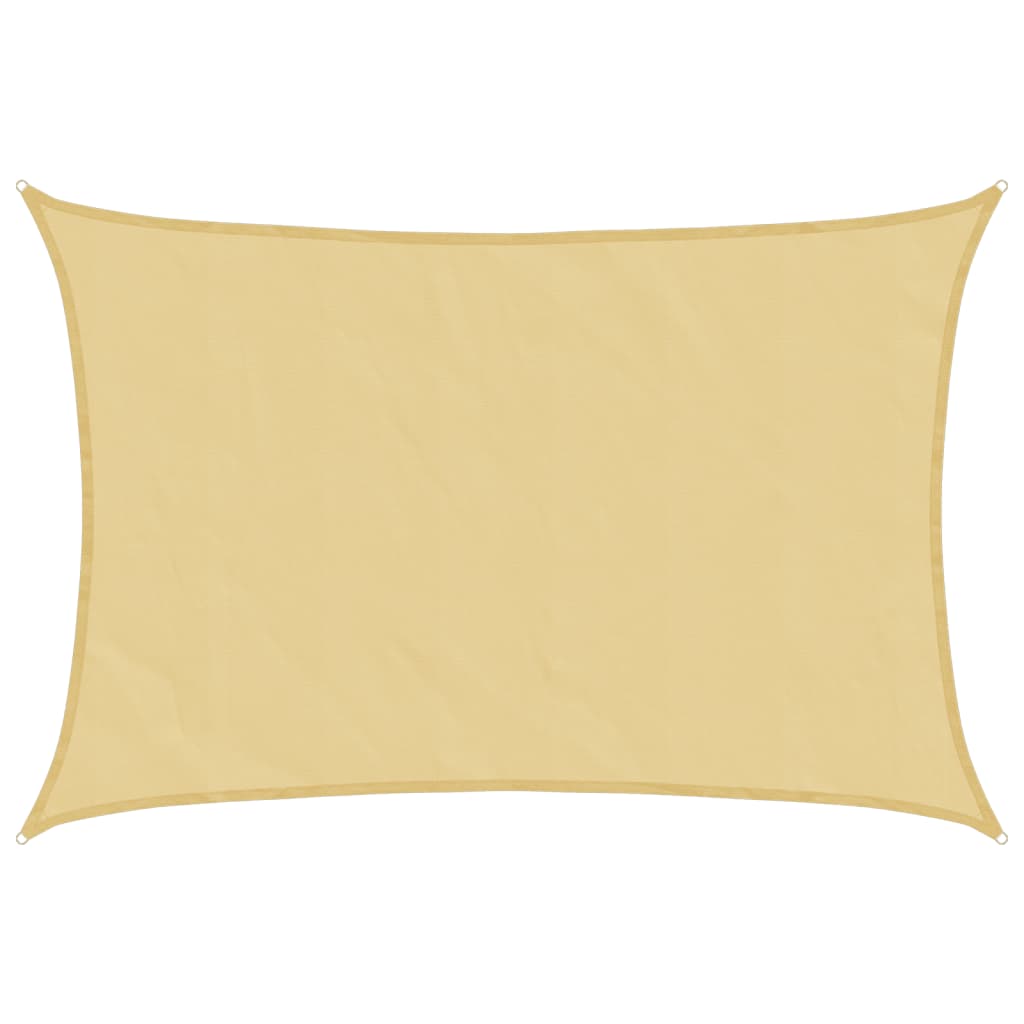 Vidaxl Zonnezeil 5x3.5 m 100% Polyester Oxford Sand -Coled