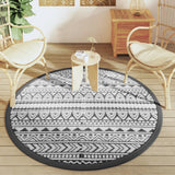 Vidaxx outdoor rug arakil ø160 cm polypropylene black
