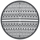 Vidaxx kültéri szőnyeg arakil ø 200 cm polipropilén fekete