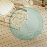 VidaXL outside rug arakil Ø120 cm polypropene green