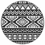 Vidaxl Outdoor Teppich Arakil Ø 200 cm Polypropen Schwarz