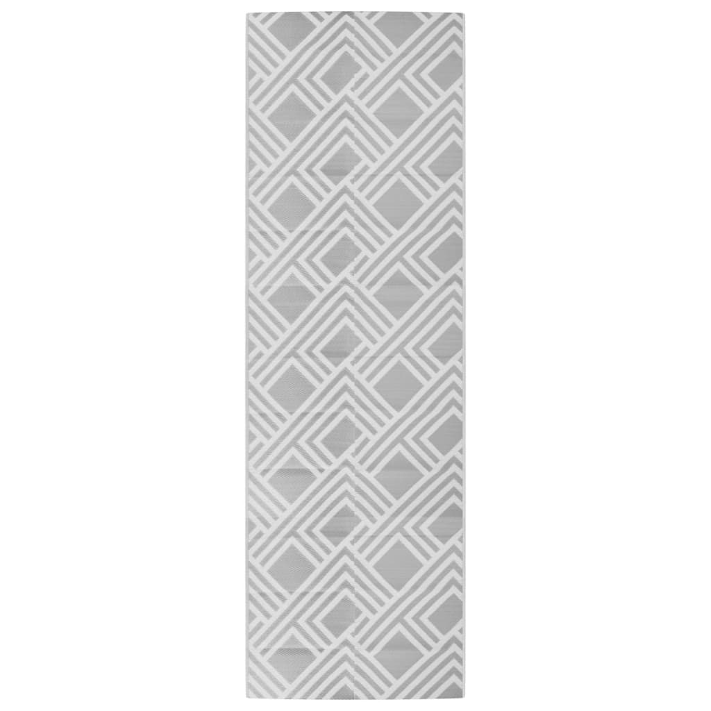 VidaXL outside rug Arakil 80x250 cm pp gray
