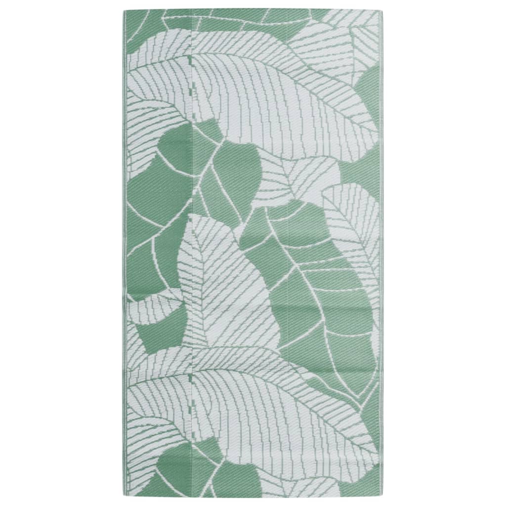 Vidaxl außerhalb des Teppichs Aakil 80x150 cm Polypropengrün