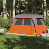 Vidaxl family 6-person waterproof orange