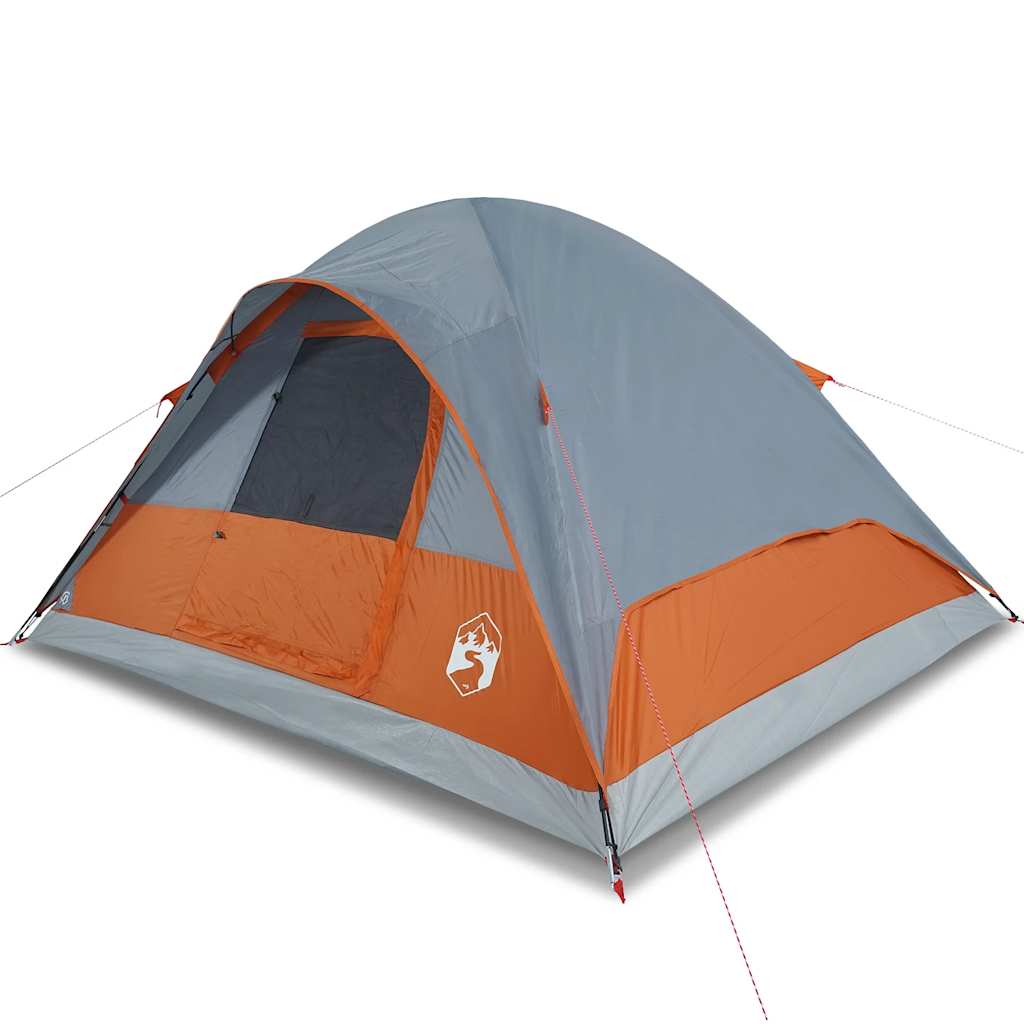 Vidaxl dome tente 6 personnes imperméables orange