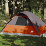 Vidaxl dome tente 6 personnes imperméables orange