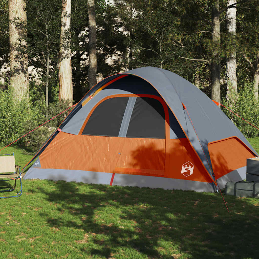 VidaXL Dome tent 6-person Waterproof Orange