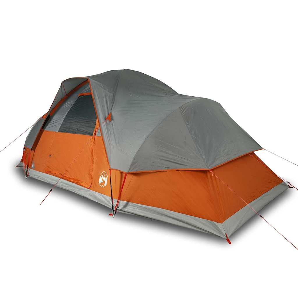 VidaXL Dome tent 9-person Waterproof Orange
