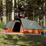 VidaXL Dome tent 9-person Waterproof Orange