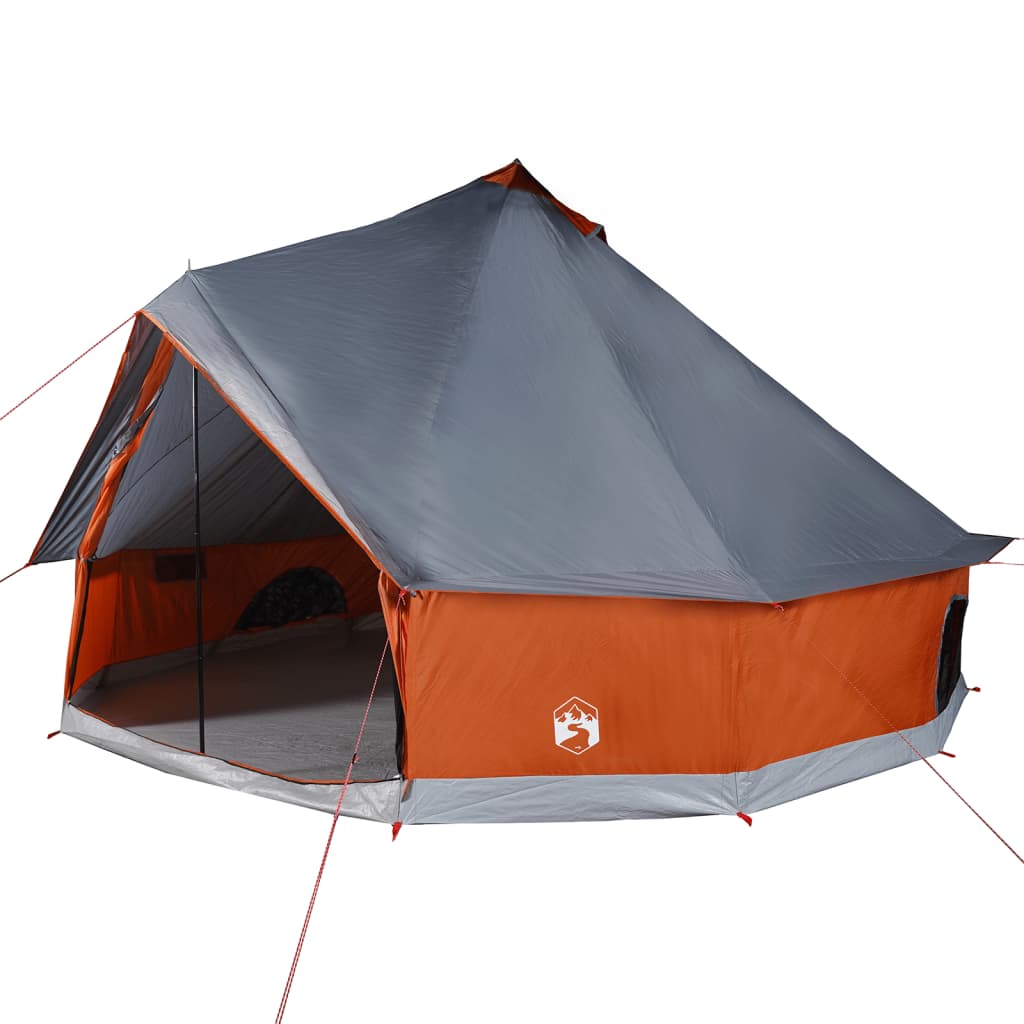Vidaxl Tipitent for family 8-person waterproof gray and orange