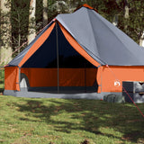 Vidaxl Tipitent for family 8-person waterproof gray and orange