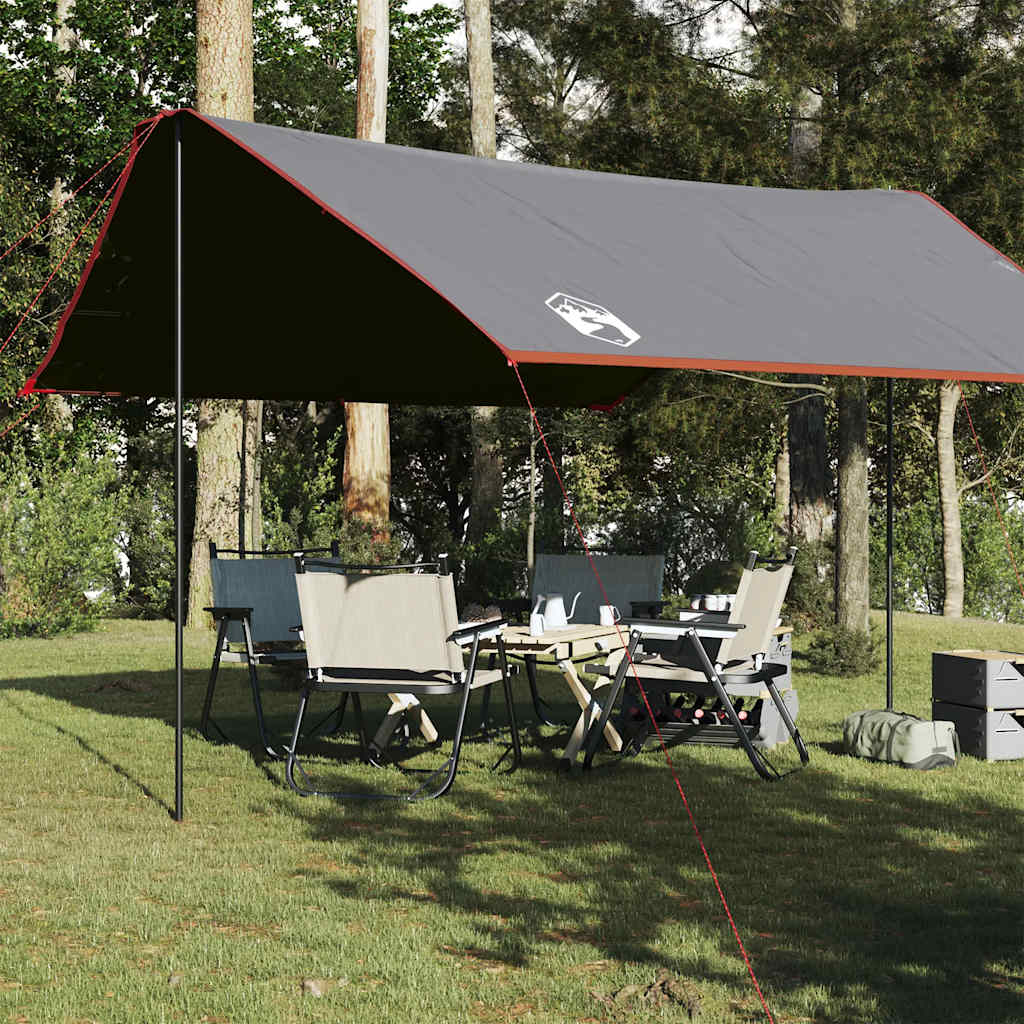 Vidaxl Camping Canvas Vodoodporna 430x380x210 cm oranžna