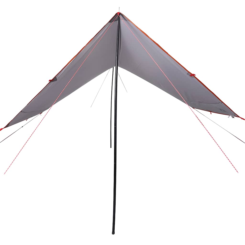 Vidaxl Camping Canvas Vodoodporna 430x380x210 cm oranžna