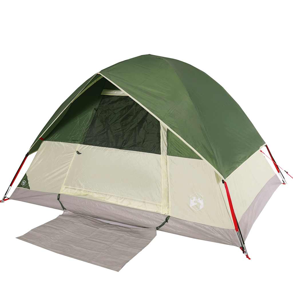 Vidaxl dome tente 4 personnes étanche verte