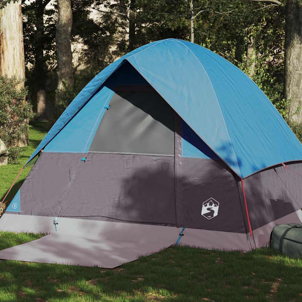 Vidaxl Dome tent 4-person waterproof blue