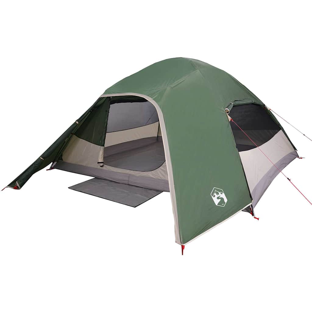 Vidaxl dome tente 4 personnes étanche verte