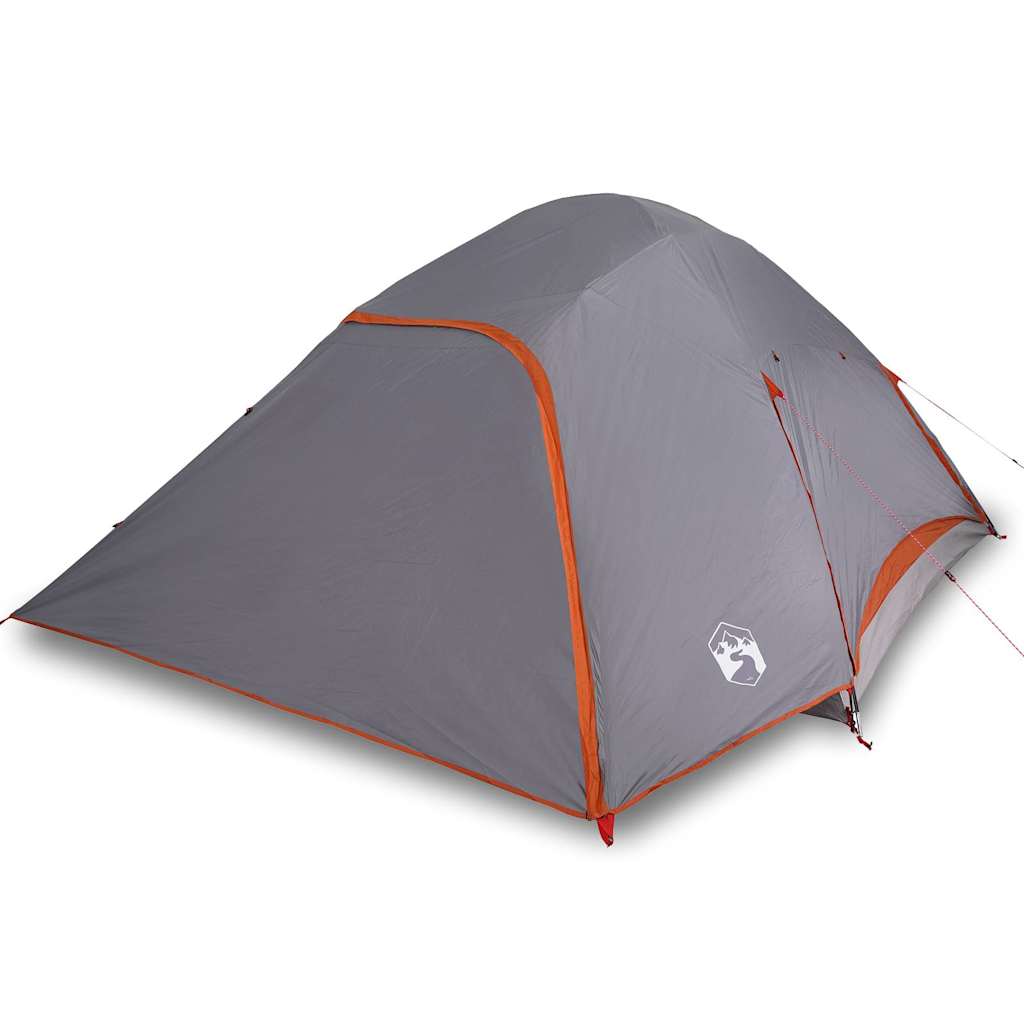 Vidaxl dome tente 6 personnes étanche gris