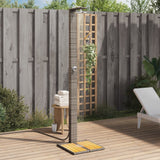 Vidaxl Outdoor Shower 50x55x224 cm Poly rattan i acacia drewniany szary