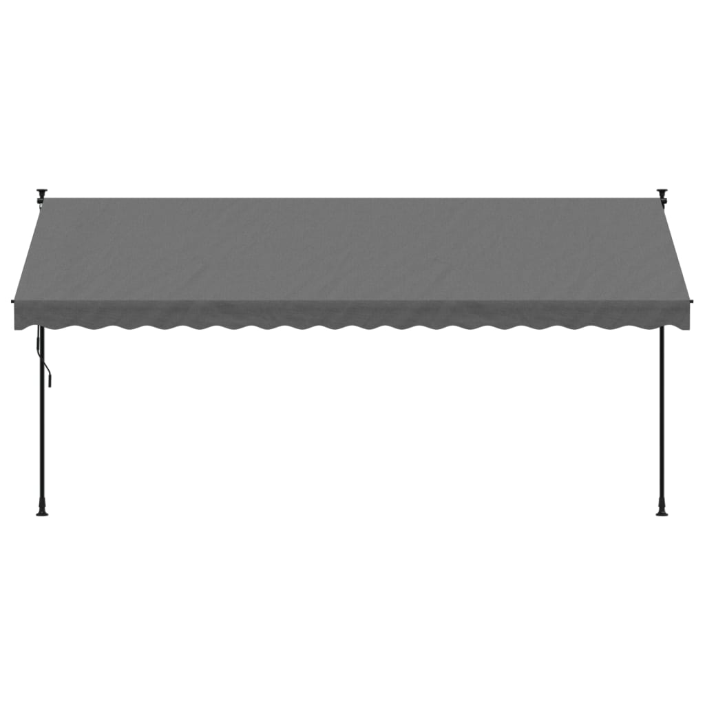 VidaXL Laifel Extendable 400x150 cm fabric and steel anthracite -colored