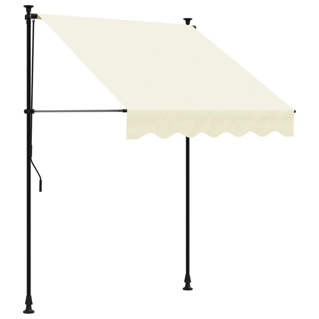 Vidaxl Laifel extensible 150x150 cm tissu et crème en acier -colore