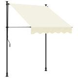 Vidaxl Laifel extensible 150x150 cm tissu et crème en acier -colore