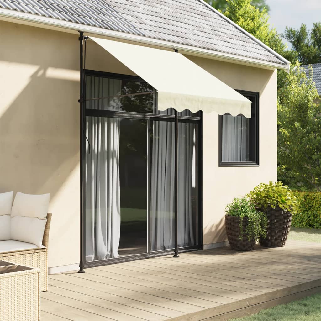 Vidaxl Laifel extensible 150x150 cm tissu et crème en acier -colore