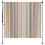 Wałka vidaxl na zewnątrz materiału 150x270 cm oraz stalowy żółty i biały