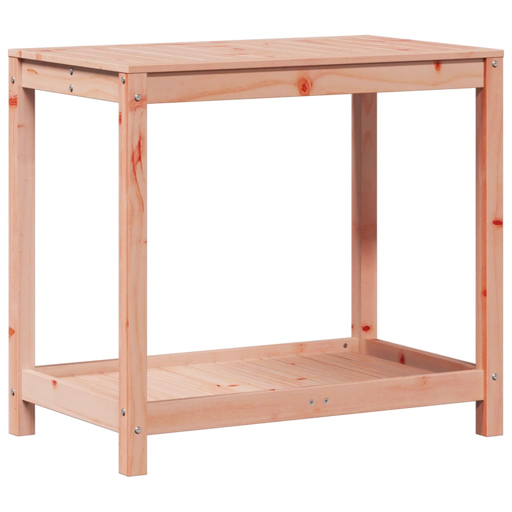 Vidaxl Botto Table med hylde 82.5x50x75 cm solid Douglashout