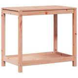 Vidaxl Botto Table med hylde 82.5x50x75 cm solid Douglashout