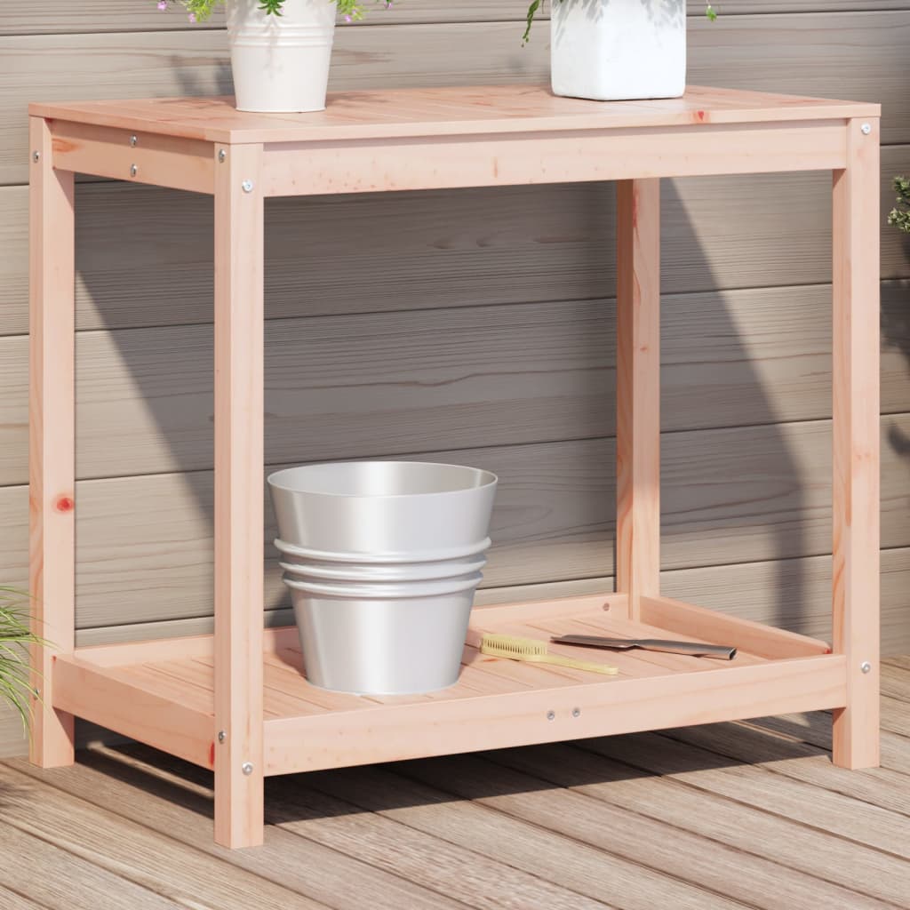 Vidaxl Botto Table med hylde 82.5x50x75 cm solid Douglashout