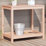 Vidaxl Botto Table med hylde 82.5x50x75 cm solid Douglashout