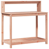 Vidaxl Bottona miza s policami 108x50x109,5 cm trden douglashout