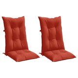 Vidaxl Chair cushions 2 st high back 120x50x7 cm fabric mixed red
