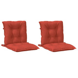 Vidaxx chair cushions 2 pcs low back 100x50x7 cm fabric mixed red