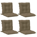 Blazine za stol vidaxl 4 pcs nizko 100x50x7 cm tkanina mešana taupe