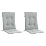 Vidaxl blazine za stol 2 pcs nizko 100x50x4 cm tkanina svetlo siva