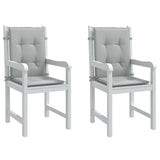Vidaxl blazine za stol 2 pcs nizko 100x50x4 cm tkanina svetlo siva