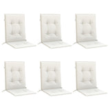 Vidaxl blazine za stol 6 pcs nizko 100x50x4 cm tkanina mešana krema