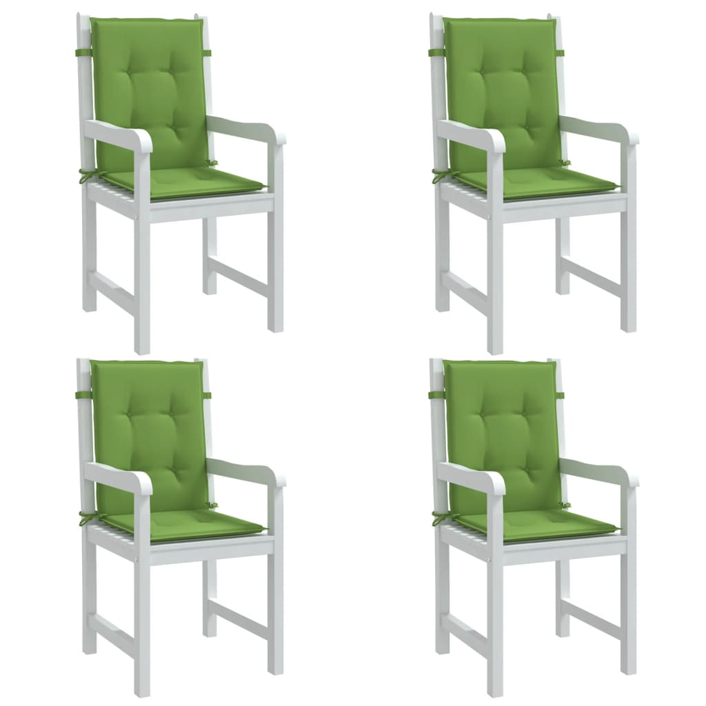 Vidaxl Frea Poduszki 4 szt. Niski tył 100x50x4 cm Mieszany zielony zielony