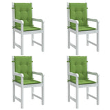 Vidaxl Frea Poduszki 4 szt. Niski tył 100x50x4 cm Mieszany zielony zielony