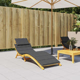 Vidaxl Lounger Blaphion 186x58x4 cm tkanina mešana antracit -barvana
