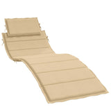 Vidaxl Lounger Cushion 186x58x4 cm tkanina mešana bež