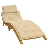 Vidaxl Lounger Cushion 186x58x4 cm tkanina mešana bež